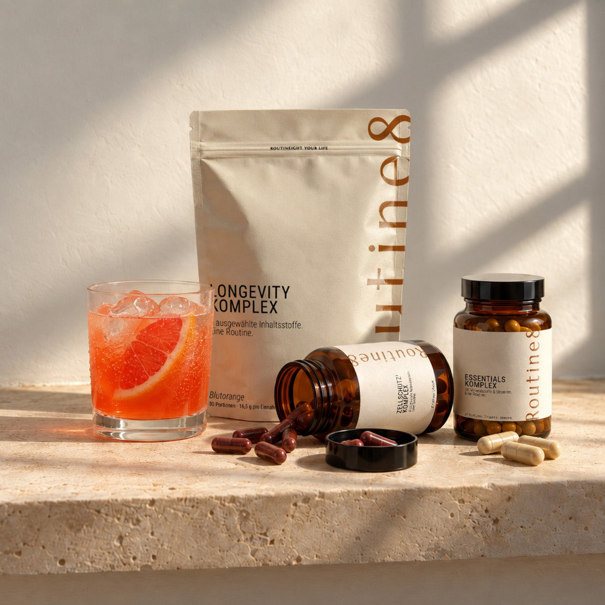Routine8 Longevity Bundle Complete mit drei Komplexen